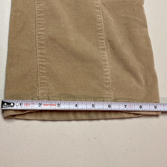 Banana Republic Ryan Fit Corduroy Flare Pants Women’s 8 regular Khaki Bootcut - Picture 9 of 12
